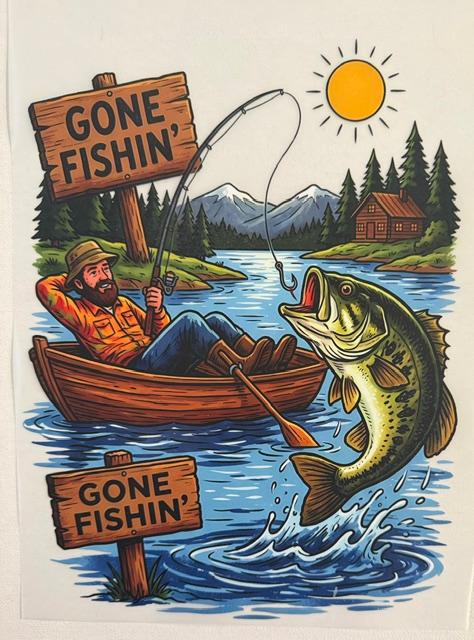 Gone Fishing (sign)
