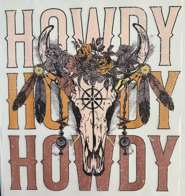 Howdy Howdy Howdy, Shull in center w/ flowers & feathers