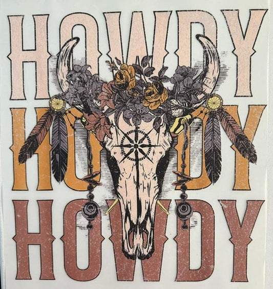 Howdy Howdy Howdy, Shull in center w/ flowers & feathers