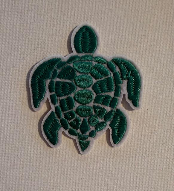 Green Turtle hat patch