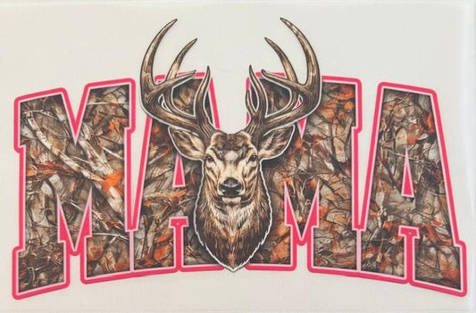 Mama - camo, deer in middle