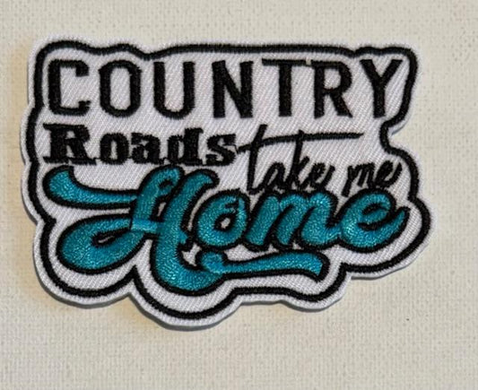 Country Roads take me home hat patch