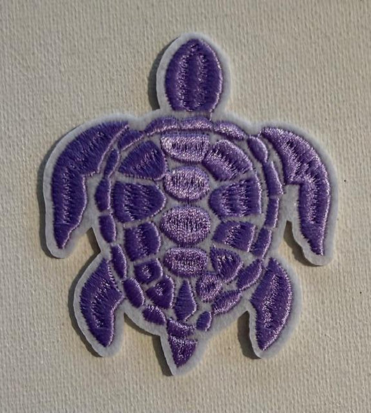 Purple turtle hat patch
