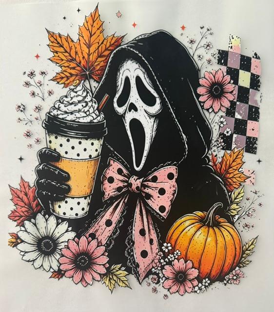 Ghost Face - drink, checkered