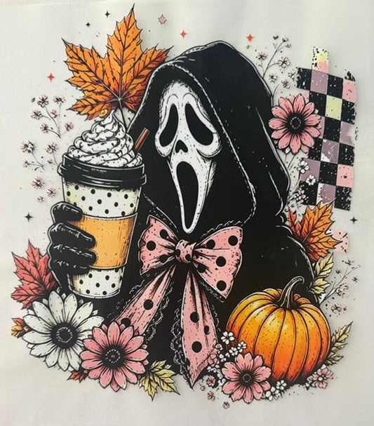 Ghost Face - drink, checkered