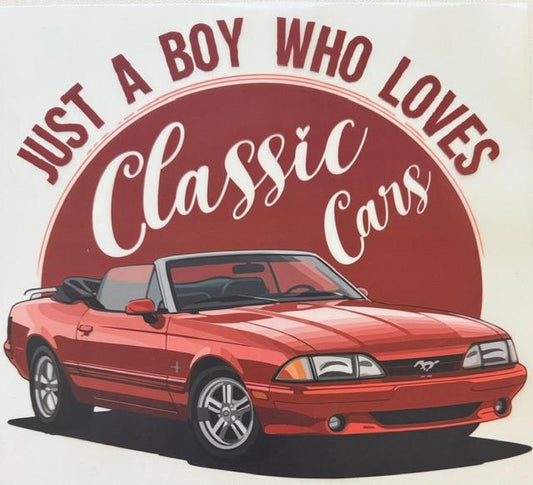 Just a Boy who loves classic cars