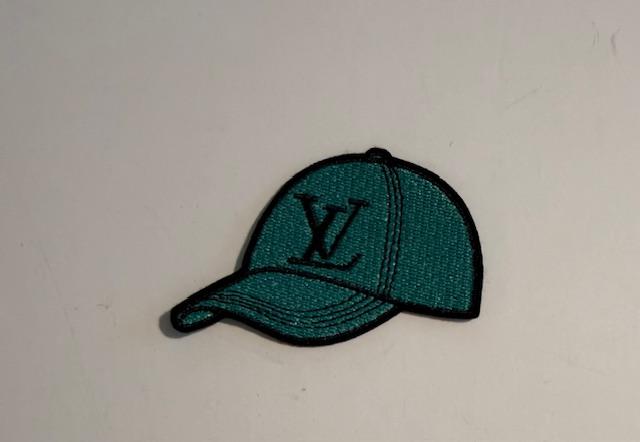 LV teal cap-hat patch