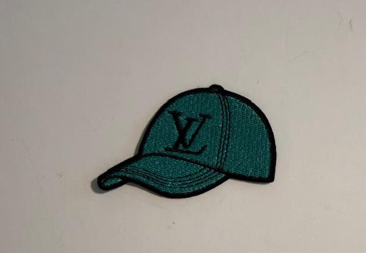LV teal cap-hat patch