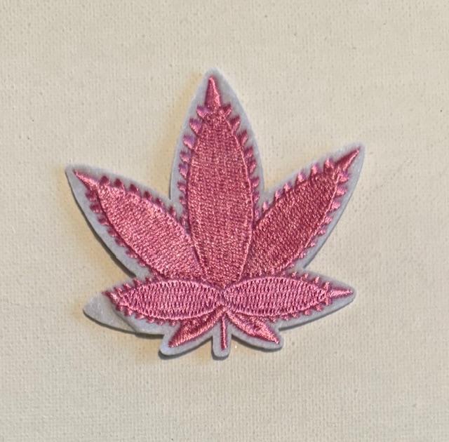 Pink Plant hat patch