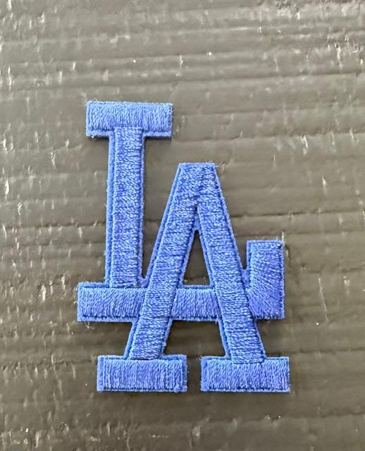 LA Dodgers blue hat patch