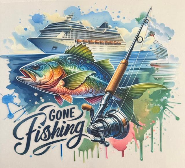 Gone Fishing (ship in background)