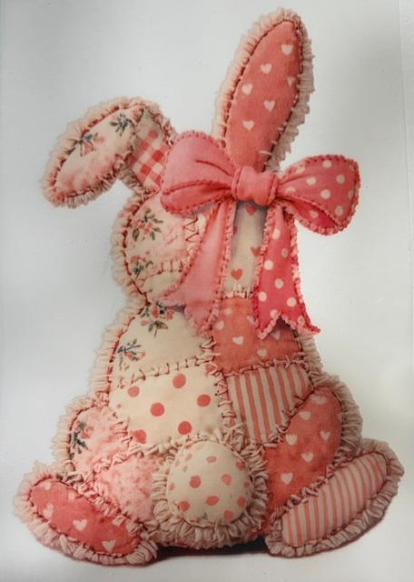 Pink quilt bunny