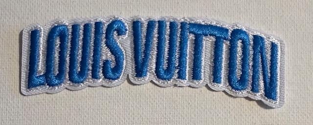 LV blue hat patch