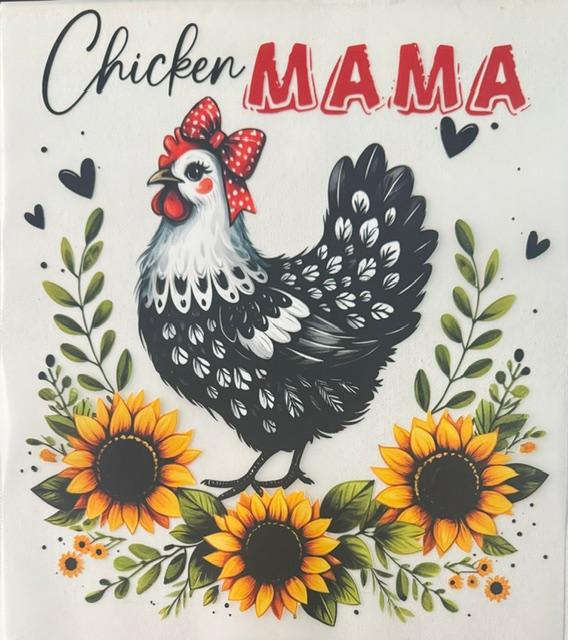 Chicken Mama - sunflowers