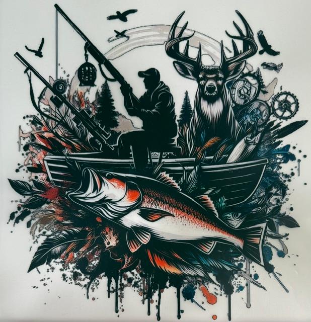Hunting scene - Big fish