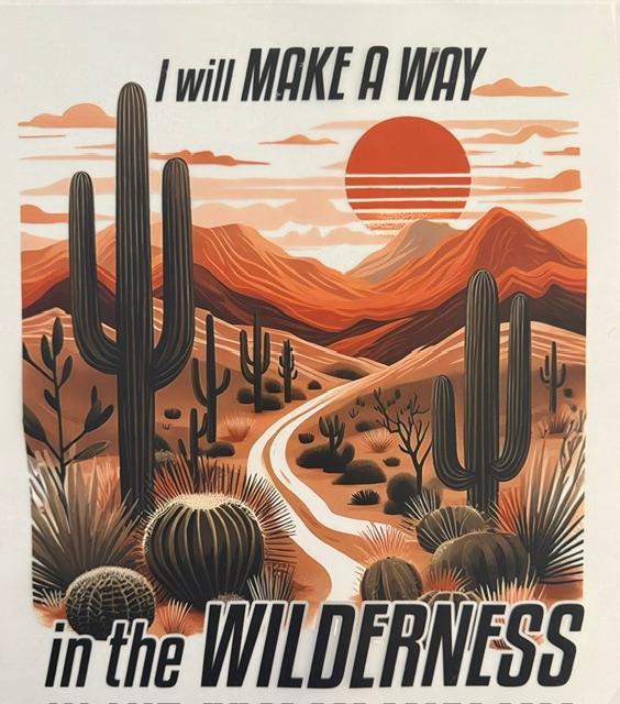 Desert Scene - I  will make a way in the Wilderness