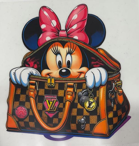 Minnie Mouse in LV Purse