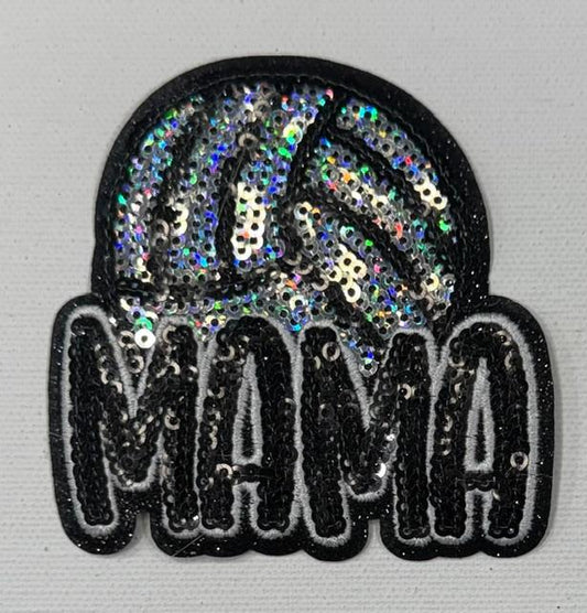 Volleyball Mama Sequin hat patch