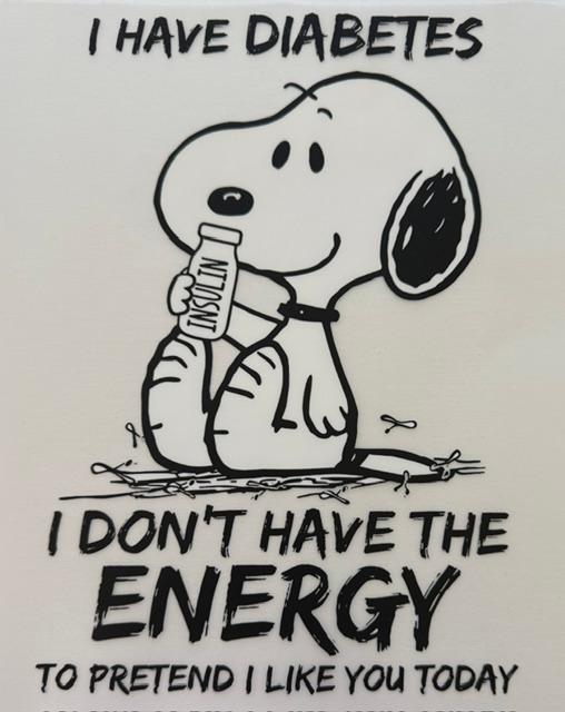 Snoopy - I have biabetes