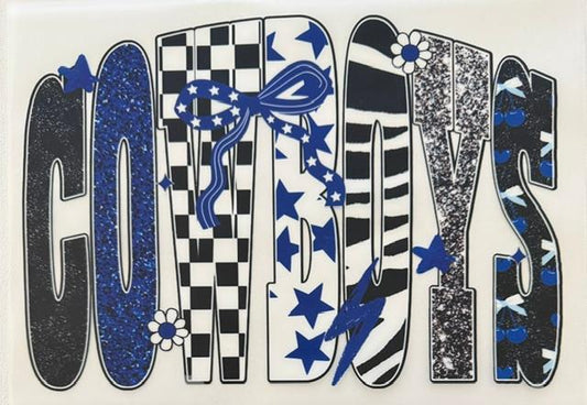 Dallas Cowboys - checkered w