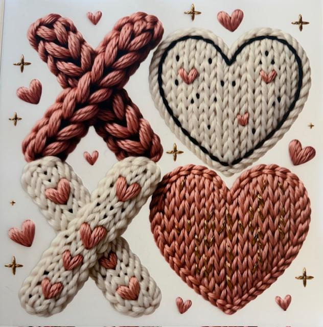 XOXO-pink & White yarn