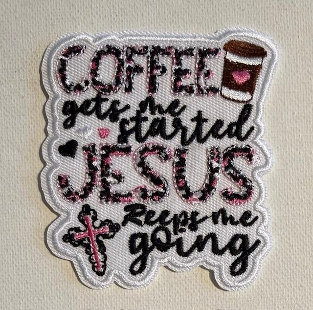 Coffee Jesus - hat patch