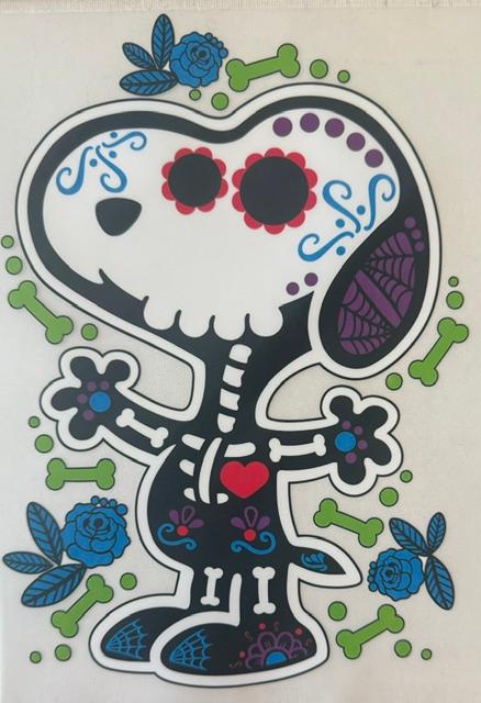 Snoopy - Skeleton costume