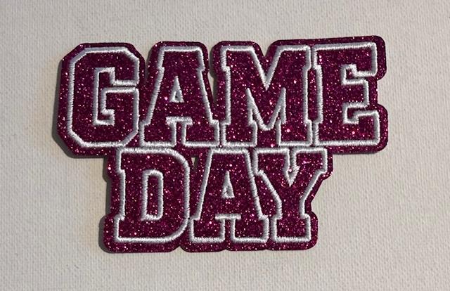 Game Day fuscia hat patch