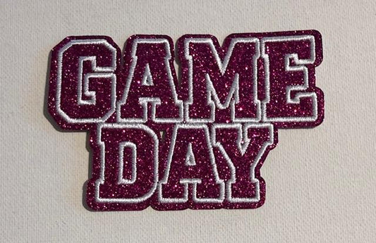 Game Day fuscia hat patch