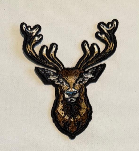 Deer head hat patch