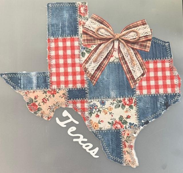 Texas shape. patch work