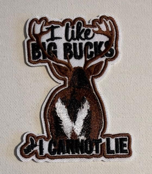 I like Big Bucks & I cannot lie-hat patch