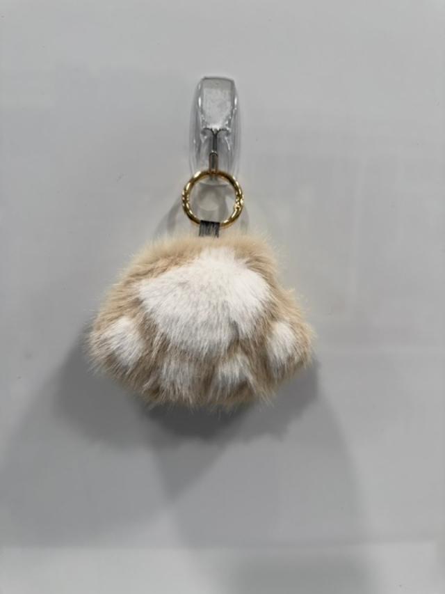 Fuzzy Paw Key Chains