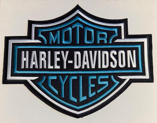 Teal Harley Davidson Lg patch