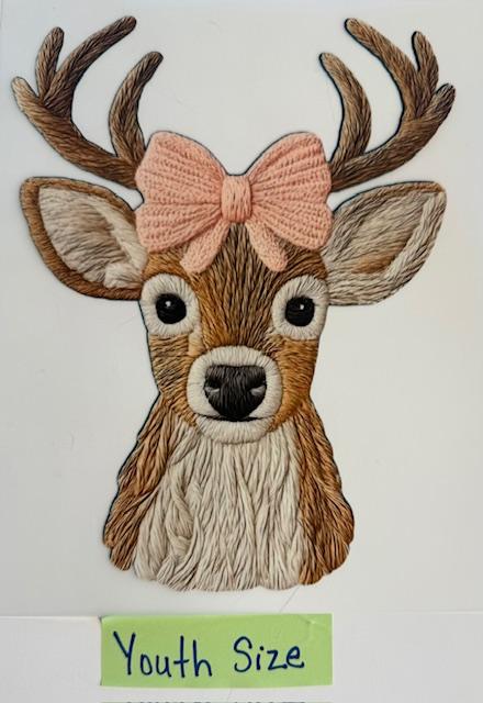 Reindeer w/ pink bow