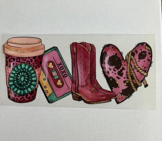 Valentine - cup,tape,boots, heart