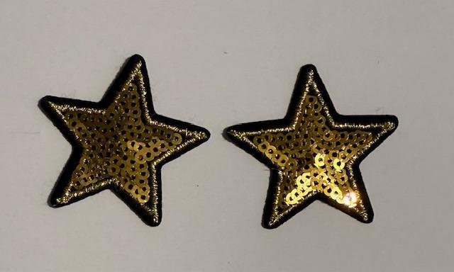 Set of Gold small Stars hat patch