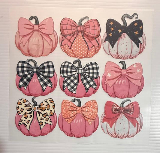 Pink Pumpkins & Bows