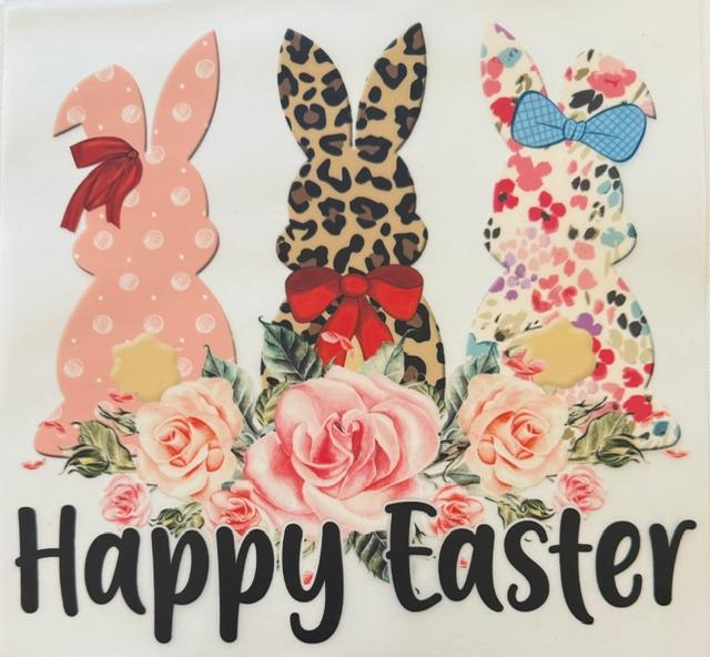 Happy Easter - 3 bunnies