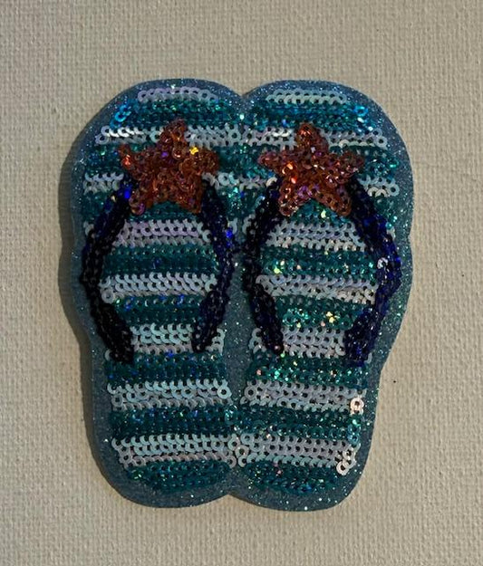 Bling sandals hat patch