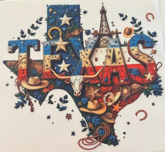 Texas - western red, white & blue