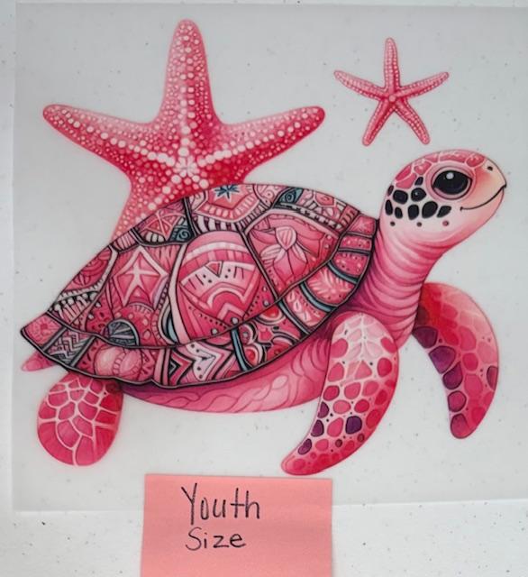 Pink Turtle-youth size