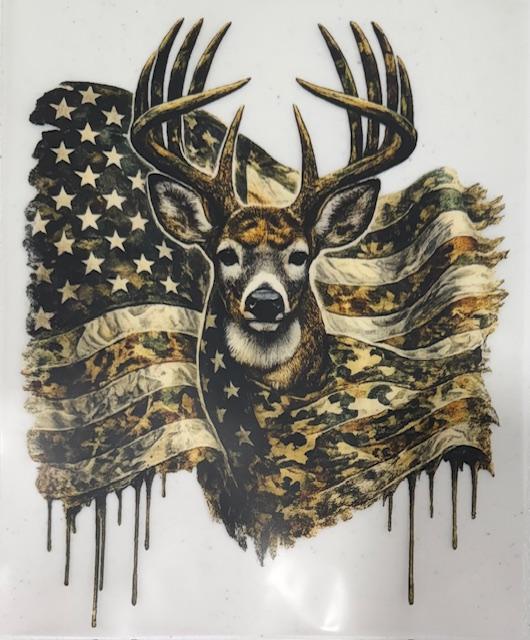 Deer, Am flag (camo)