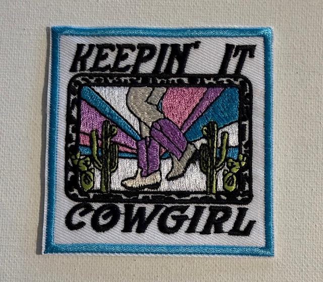 Keepin' it Cowgirl hat patch