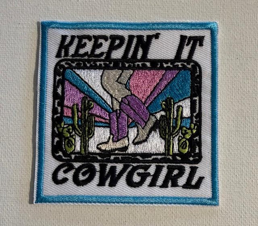 Keepin' it Cowgirl hat patch