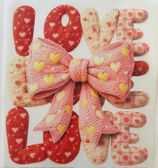 Love Love, pink bow