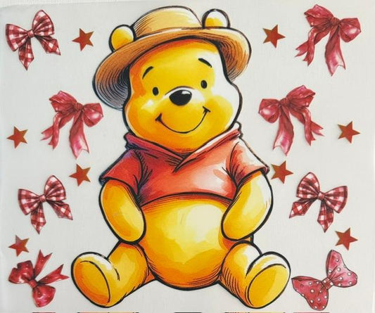 Pooh, red bows