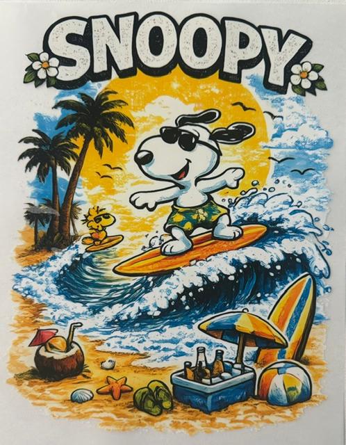 Snoopy - surfing