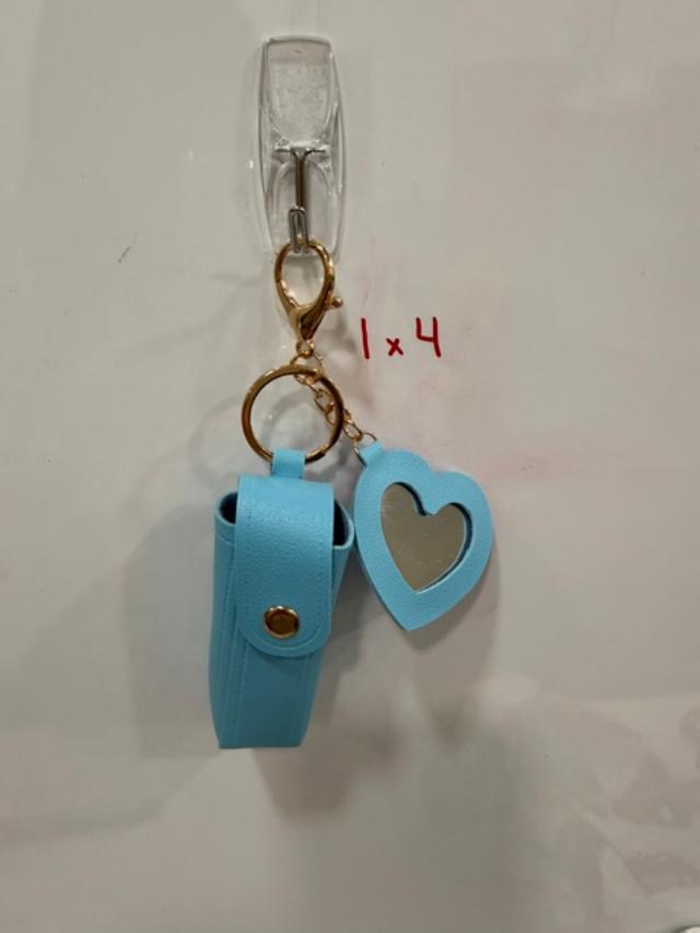 Lipstick Holder key chain with mini mirror