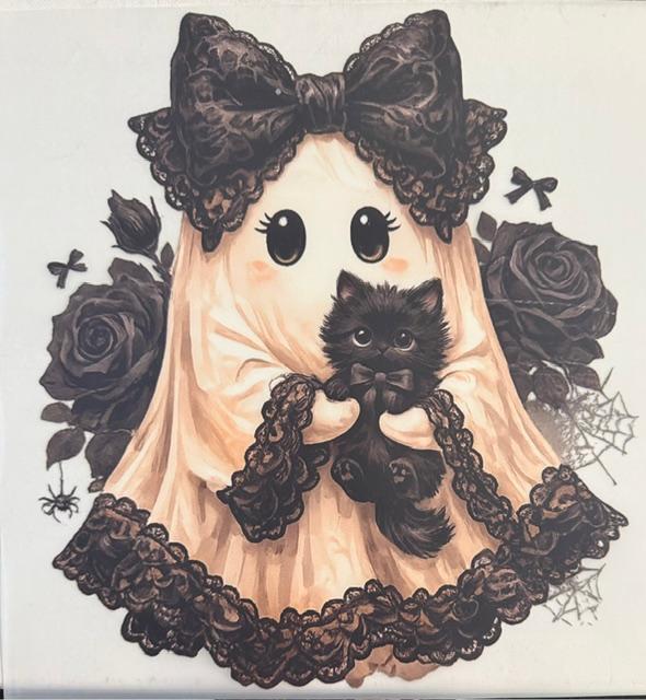 Ghost - black Bow/lace